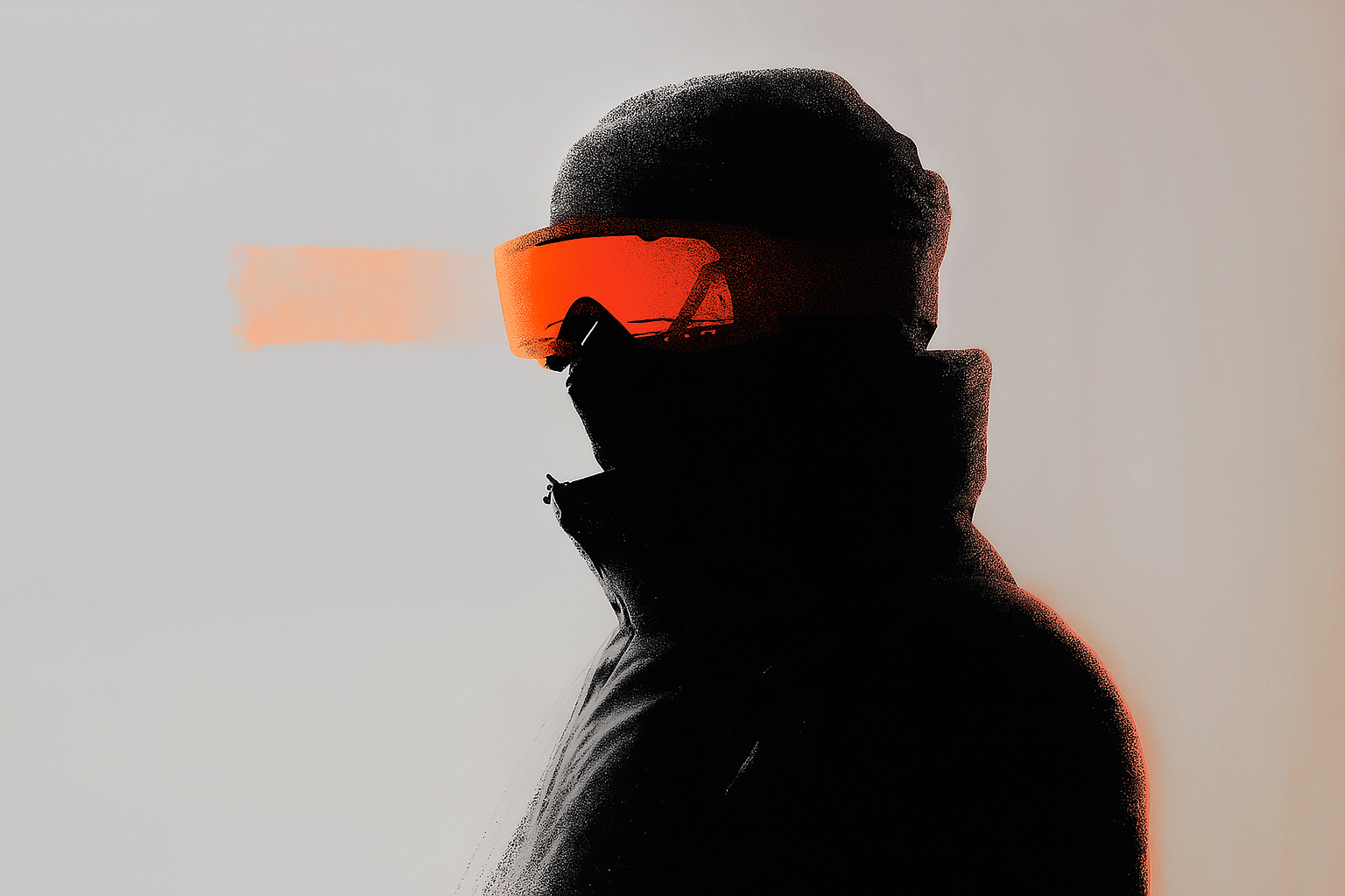 KATACHI Studio - Elegant interior with sage green walls and terracotta furniture overlooking surreal landscape